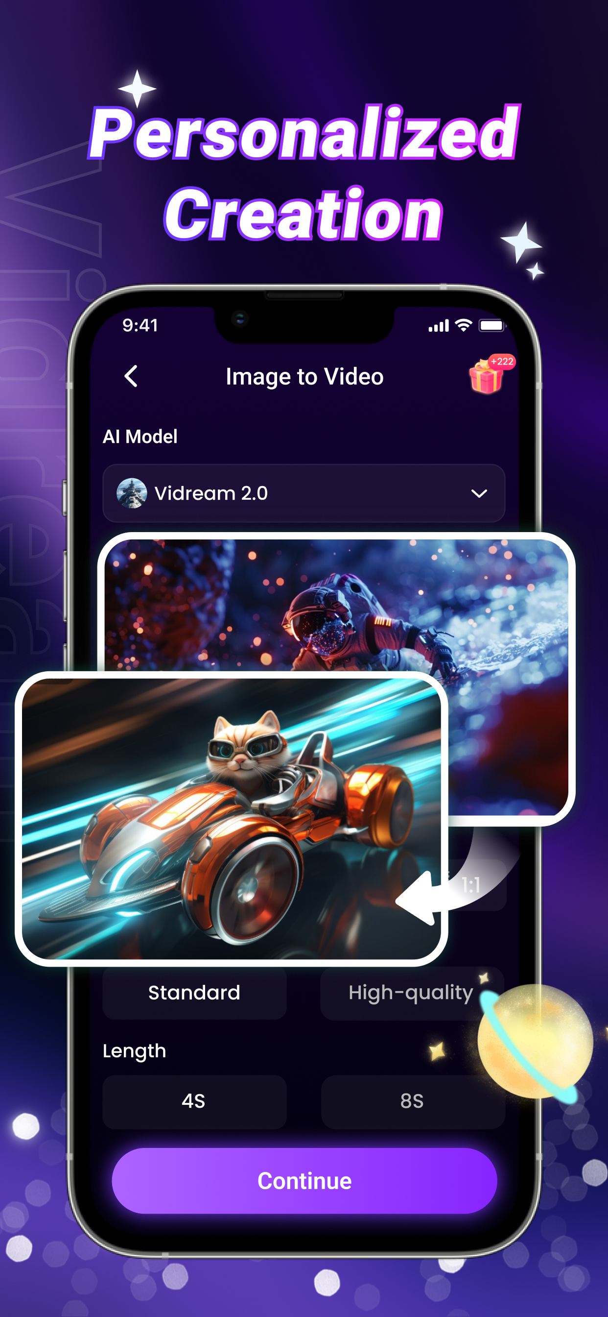 Cinematic AI Portraits Feature